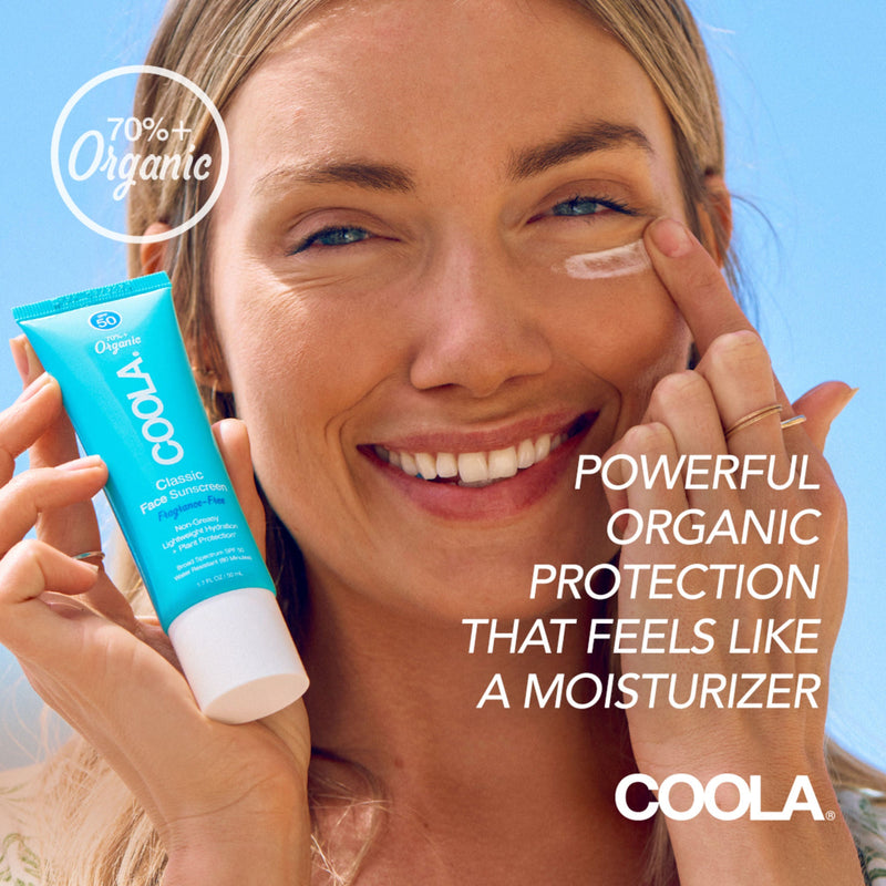 Coola Classic Body Sunscreen Lotion SPF 50 Fragrance Free, 1.7-ounce Tube