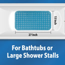 Veridian Healthcare LLC Theracare Bathtub Mat, Antifungal, Blue, 15 x 27 Inch (20/CS) 