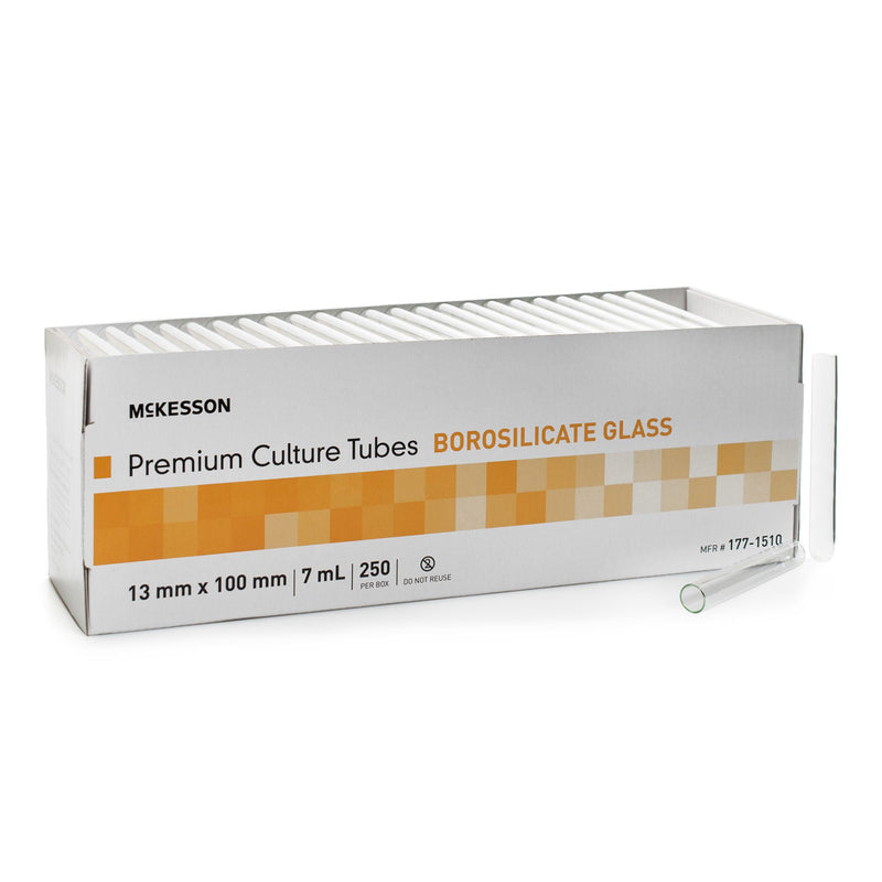 McKesson Round Bottom Test Tube, 7 mL, 13 x 100 mm (Case of 1000)