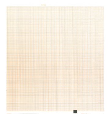 Nissha Medical Tech Recording Chart Paper Nihon Kohden Z-Fold Orange Grid (1500/CS) 