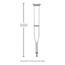 McKesson Brand McKesson Underarm Crutches for Adults 5'10" – 6'6" (8/CS) 