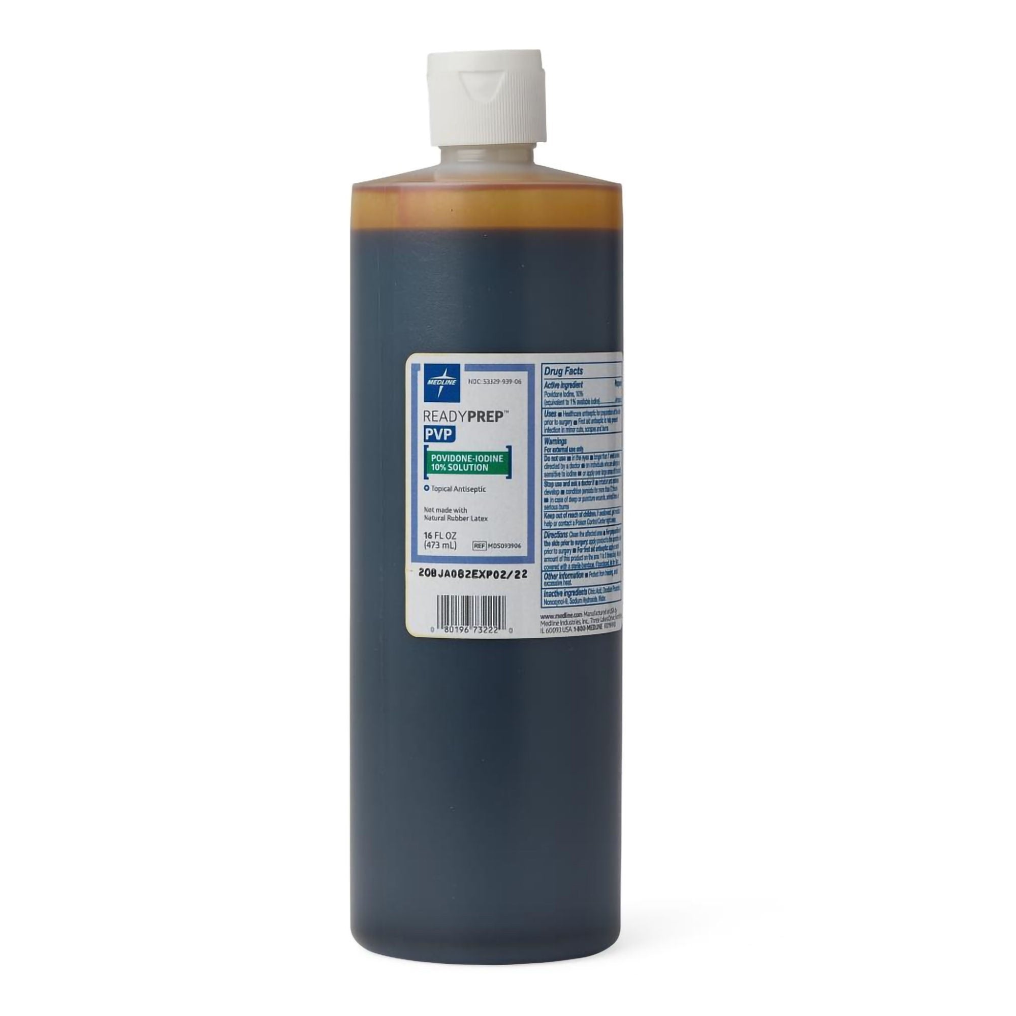 Skin Prep Solution ReadyPrep 16 oz. Bottle 10% Strength Povidone-Iodine NonSterile (24/CS)