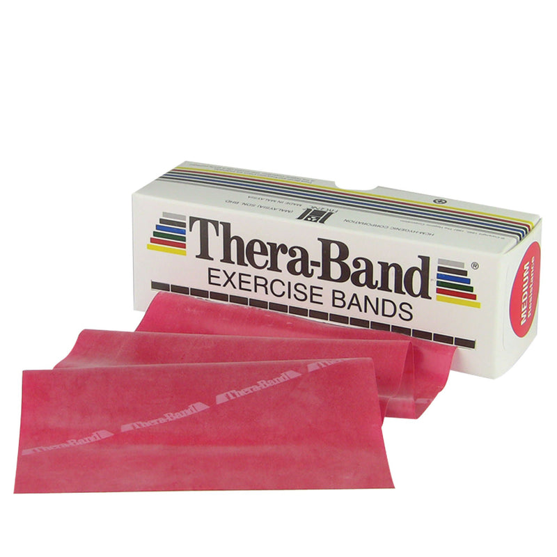 TheraBand Exercise Resistance Band, Red, 5 Inch x 6 Yard, Medium (Each)