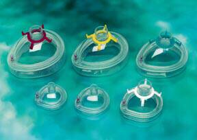 Anesthesia Mask Clear Comfort Elongated Style Adult Large Hook Ring (Case of 30)