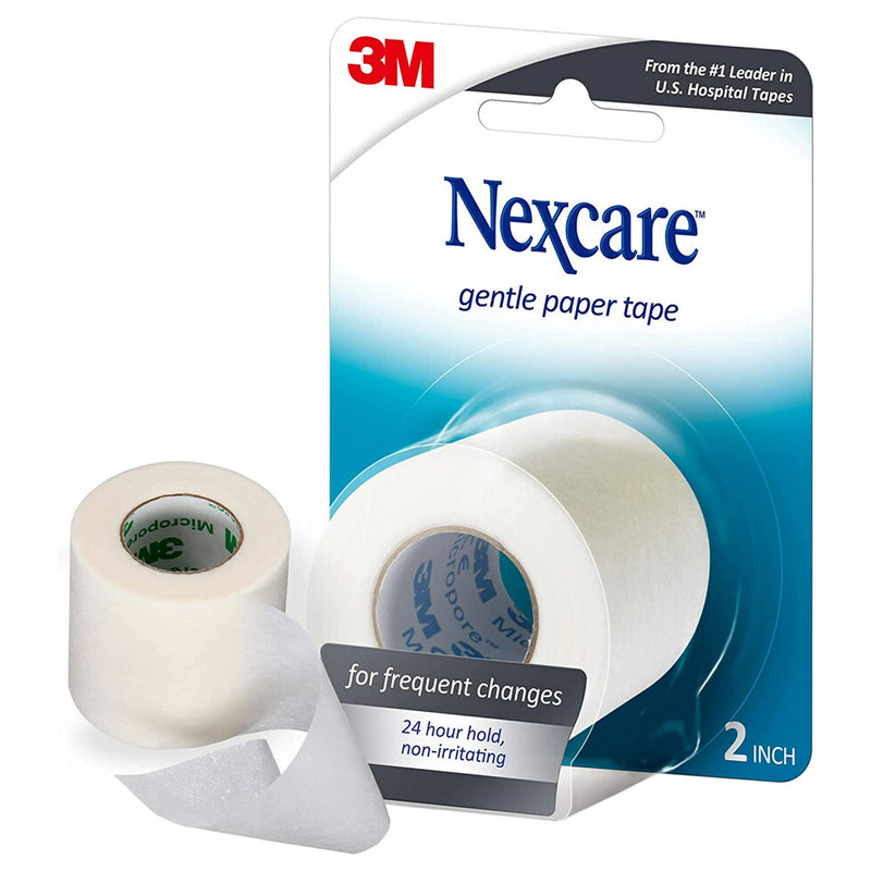 3M Nexcare Gentle Medical Tape, 2 Inch x 10 Yard (Each)