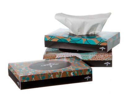 Facial Tissue Medline White 5 X 7-1/2 Inch 40 Count (200/CS)