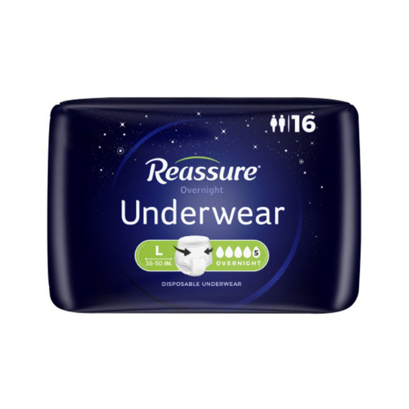 Reassure Overnight Underwear, Incontinence, Large (16/BG)