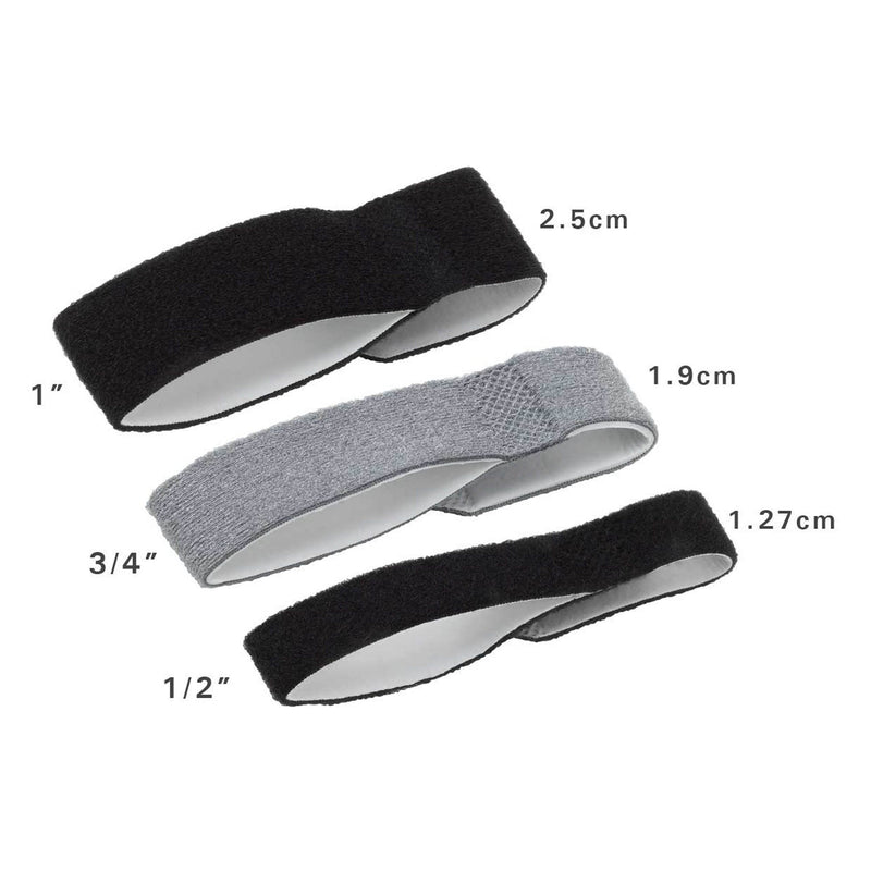 3 Point Products Finger Wrap Splint 3pp Buddy Loops Adult One Size Fits Most Hook and Loop Strap Closure Finger Black (5/BX) 