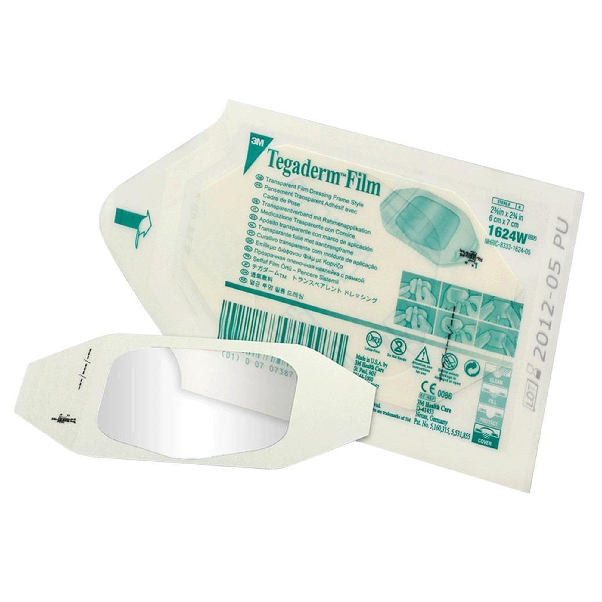 Solventum Corporation 3M Tegaderm Transparent Sterile Film Dressing, 2-3/8 x 2¾ Inch (400/CS) 