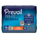 Prevail Per-Fit Men Adult Moderate Absorbent Underwear, X-Large, White (Case of 56)