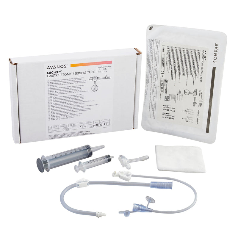 Low Profile Gastrostomy Tube Kit MIC-Key 20 Fr. 3.5 cm Tube Silicone Sterile 