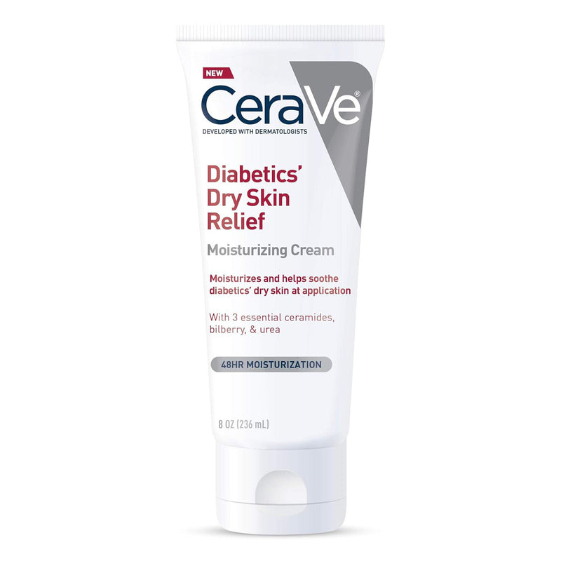 CeraVe Diabetics' Dry Skin Relief Moisturizing Cream, 8-ounce Tube (Each)