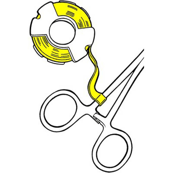 Blank Label Tape Barkley Colored Identification Tape Yellow Tape (Each)
