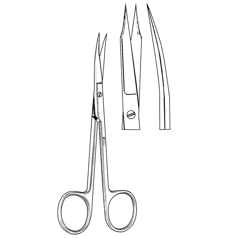 Sklar Goldman-Fox Scissors - 5", Straight, Serrated, Sharp/Sharp - 22-2519