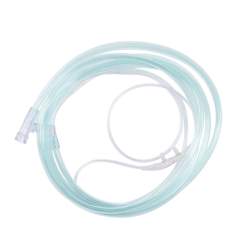 ETCO2 Nasal Cannula Salter-Style Adult Curved Prongs 7 Foot Tubing Low Flow Rate