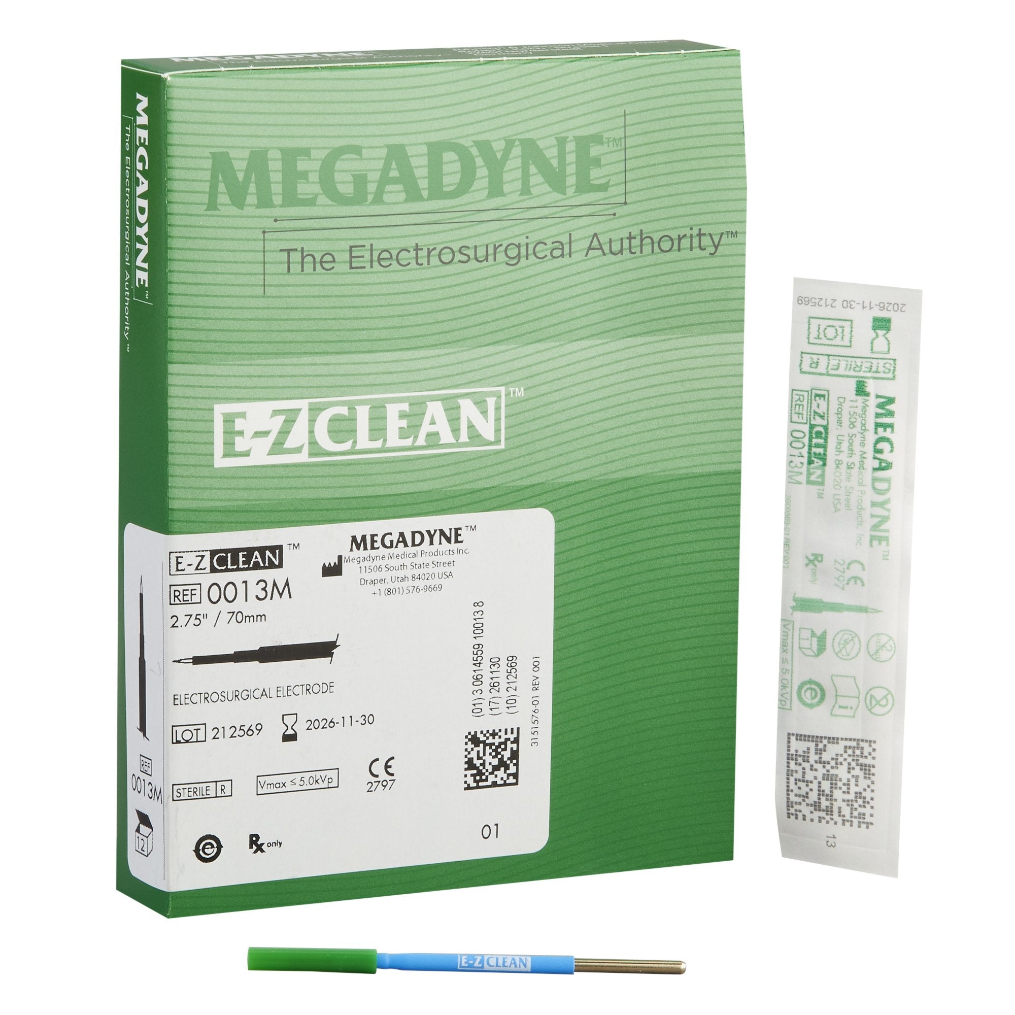 Needle Electrode Megadyne E-Z Clean Coated Stainless Steel Sterile Modified Needle Tip Disposable 