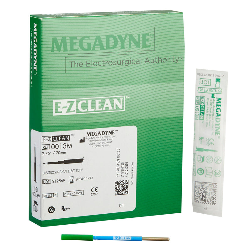 Needle Electrode Megadyne E-Z Clean Coated Stainless Steel Sterile Modified Needle Tip Disposable (Box of 12)