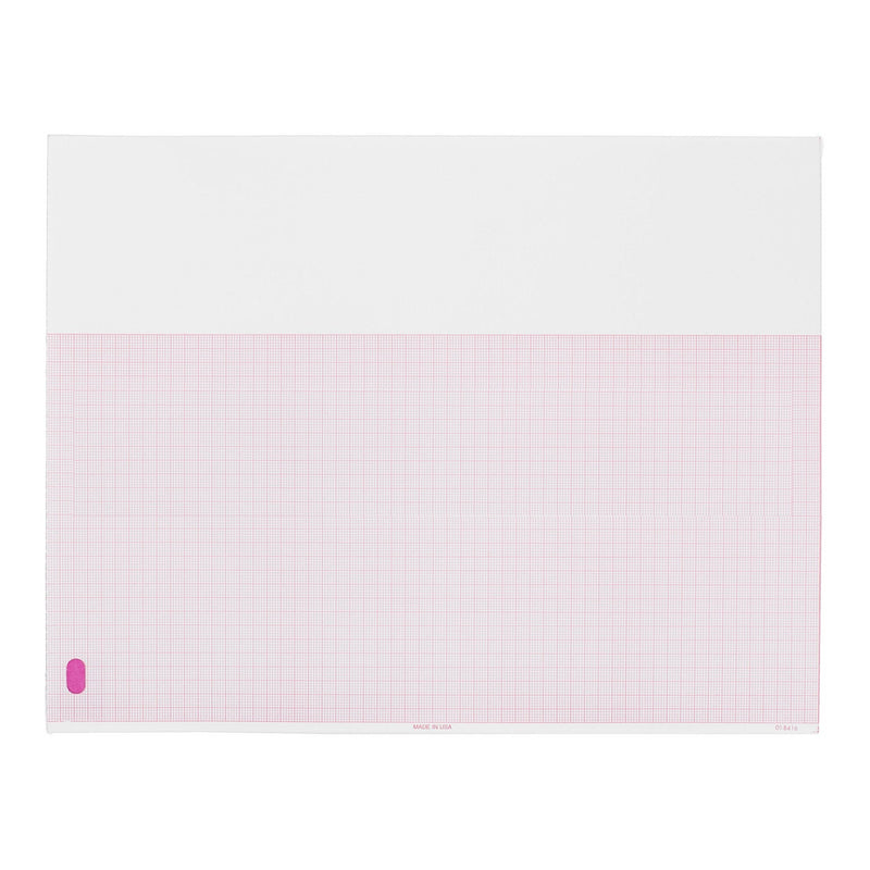 Precision Charts Philips ECG Recording Paper Thermal 8.5x11 Z-Fold Red Grid M3707A (1600/CS) 
