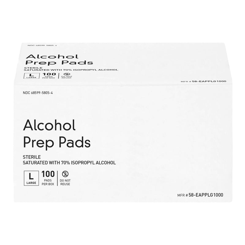 McKesson Alcohol Prep Pad 70% Strength Large Packet (Case of 1000)