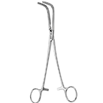 Sklar Sarot Bronchus Clamp - Long Jaw, Angled Left, 9" - 55-3690