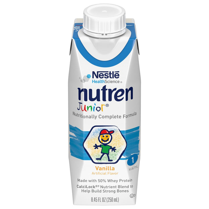Nutren Junior Nutritionally Complete Formula, Vanilla, 8.45-ounce Tetra Prisma (Case of 24)