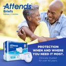 Attends Briefs, Adult, Large, Heavy Absorbency, Disposable (Case of 72)