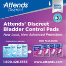 Attends Discreet Women's Moderate Bladder Control Pad, 10.5-Inch Length (Case of 200)