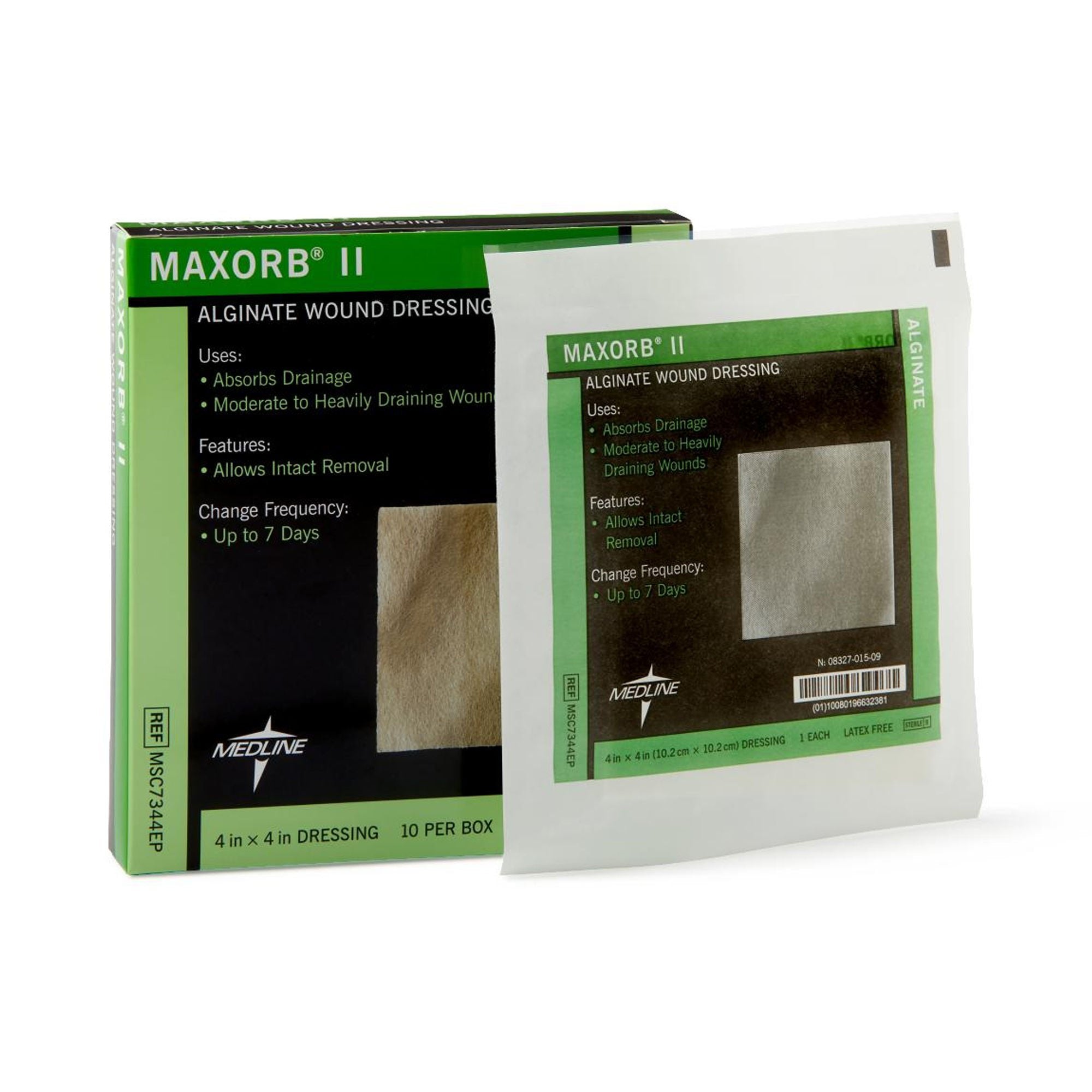 Maxorb II Alginate Dressing, 4 x 4 inch (Case of 50)