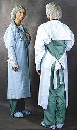 Busse Hospital Disposables Busse Over-the-Head Protective Procedure Gown (75/CT) 