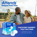 Attends Healthcare Products Attends Shaped Bladder Control Pads, Plus (80/CS) 