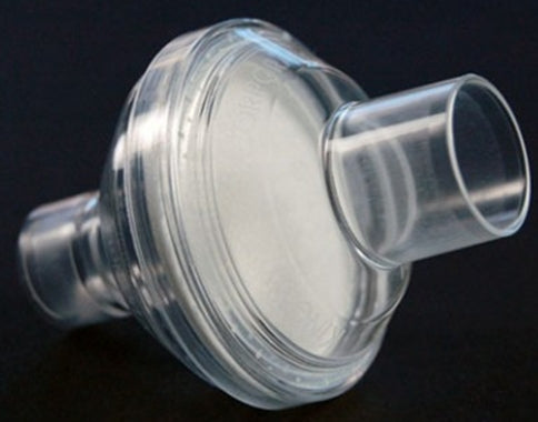 Heat and Moisture Exchanger with Filter KingUniversal F 38 mg H₂O/L @ VT 1000 mL 1.1 cm H₂O @ 30 LPM Straight 