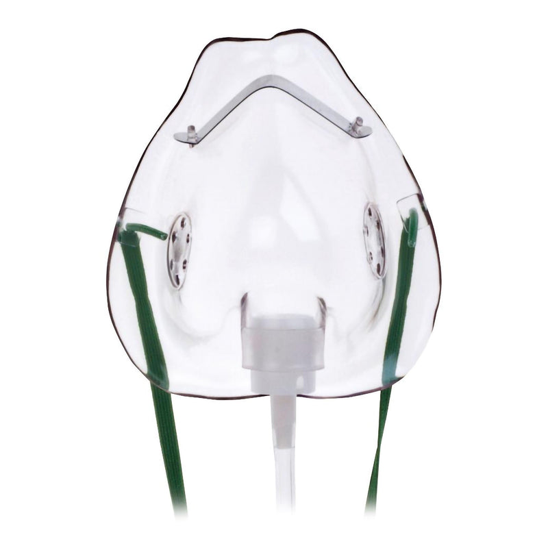 Medline Oxygen Mask Hudson RCI Standard Style Adult One Size Fits Most Adjustable Head Strap / Nose Clip (HUD1040 / CS)