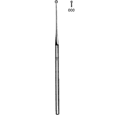 Sklar Buck Ear Curette - Straight, Blunt,