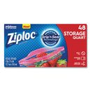 Reclosable Bag Ziploc 7 X 7-7/16 Inch Plastic Clear / White Block Zipper Closure (Box of 48)
