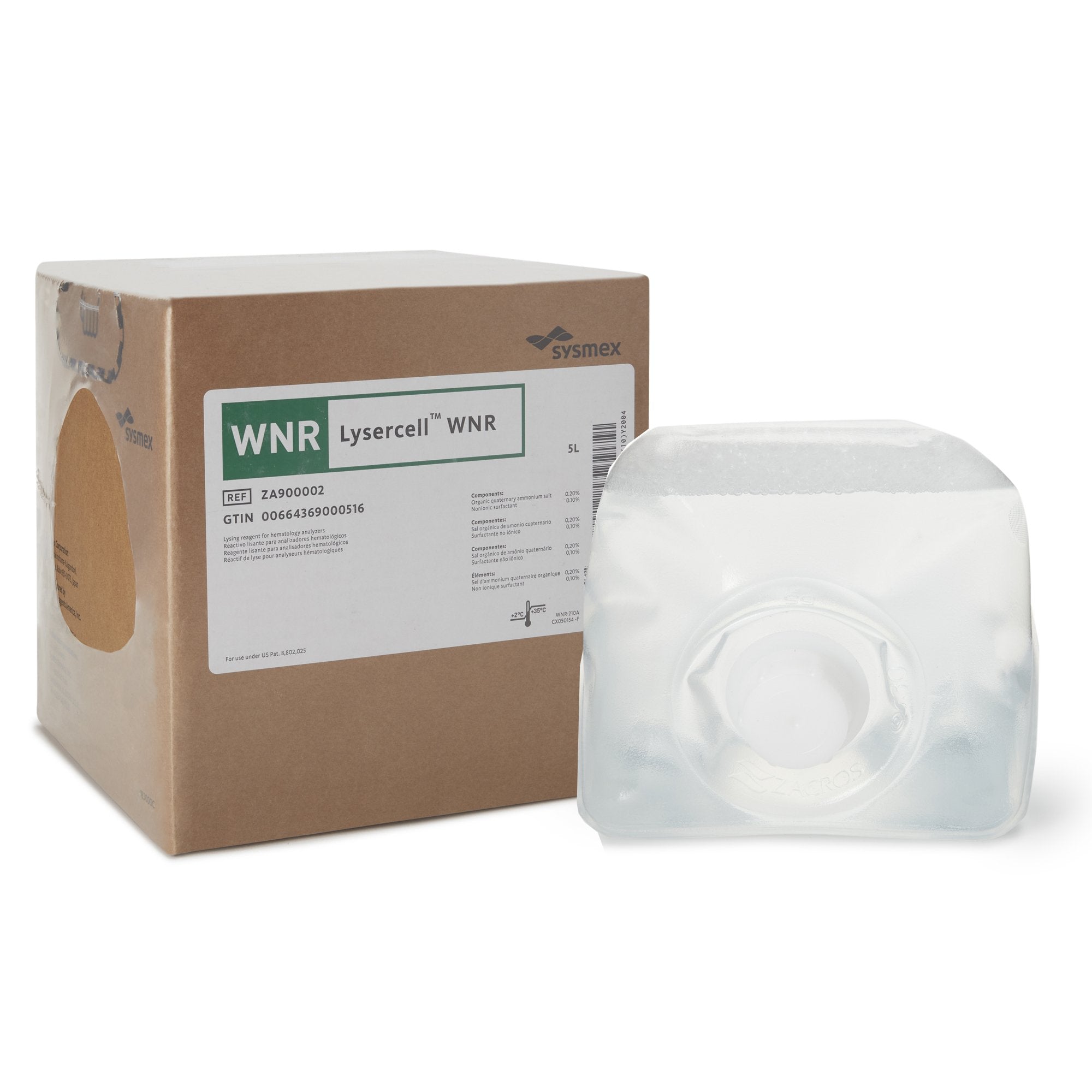 Sysmex America Hematology Reagent Lysercell WNR White Blood Cell Count (WBC) For Hematology Analyzer 