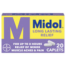 Midol Long Lasting Relief Caplets (Bottle of 20)