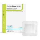 ComfortGauze Island Dressing with Silicone Border, 4 x 4 Inch (Box of 25)