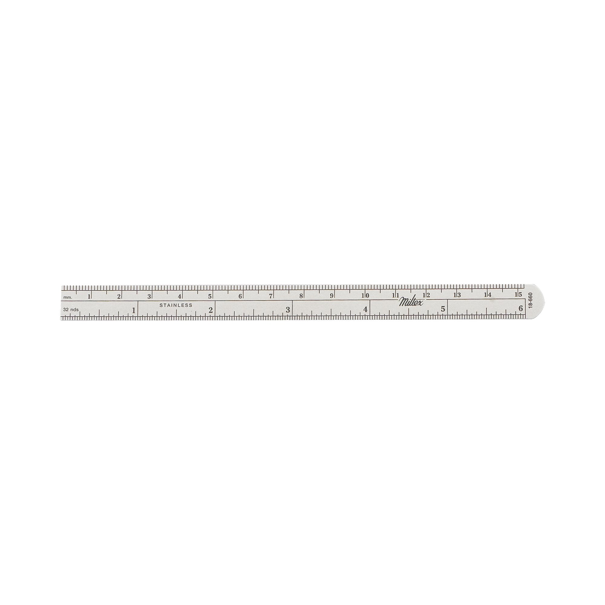 Integra Lifesciences Ruler Stainless Steel 1/2 X 6 Inch Length 