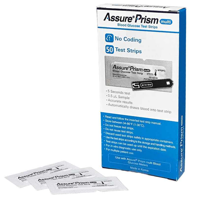 Assure Prism Multi Blood Glucose Test Strips 532050 (Case of 600)