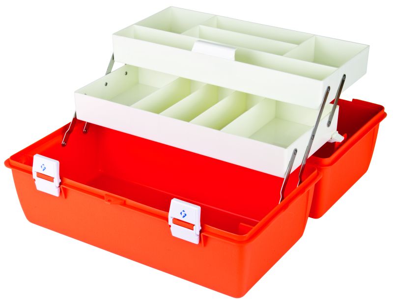 Medical Box Flambeau Model 2072 Orange Copolymer 10-1/8 X 10-3/4 X 19 Inch (Each)