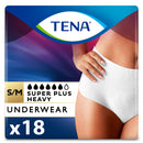 Essity HMS North America Inc Tena Women Super Plus Heavy Absorbent Underwear, Small / Medium (72/CS) 