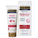 Chattem Foot Moisturizer Gold Bond Medicated Diabetics' 3.4 oz. Tube Unscented Cream 
