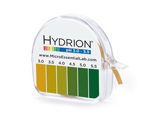 Micro Essentials pH Paper in Dispenser Hydrion 3.0 to 5.5 (10/BX) 