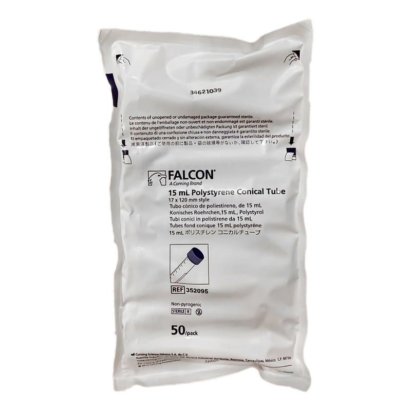 Falcon Centrifuge Tube, 17 x 120 mm, 15 mL (50/BX)