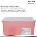McKesson Brand McKesson Prevent Red Sharps Container, 1.25 Gallon, 10.75 x 10.5 x 4.75 Inch (20/CS) 