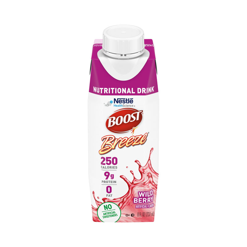 Boost Breeze Wild Berry Nutritional Drink, 8-ounce Carton (Case of 24)