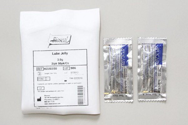 Lubricating Jelly Aplicare 3 Gram Individual Packet Sterile (Case of 100)