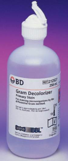 Gram Stain Decolorizer BD BBL 4 X 250 mL 