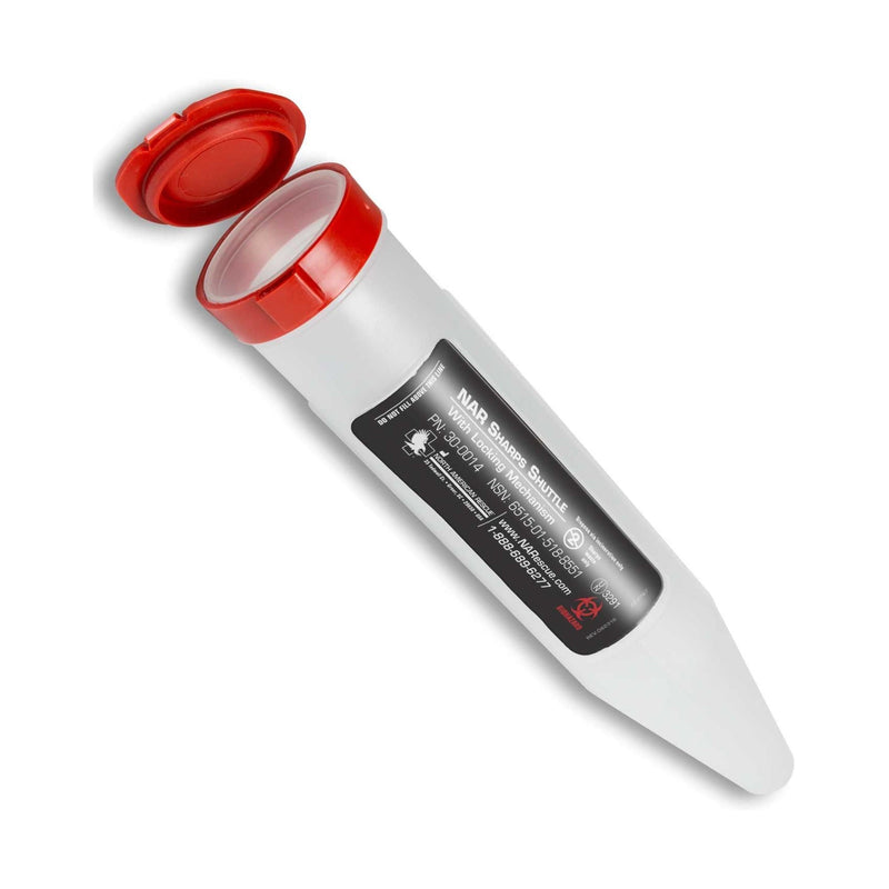 North American Rescue Pocket Shuttle Sharps Container, 1-1/4 x 6-1/2 Inch (Each) 