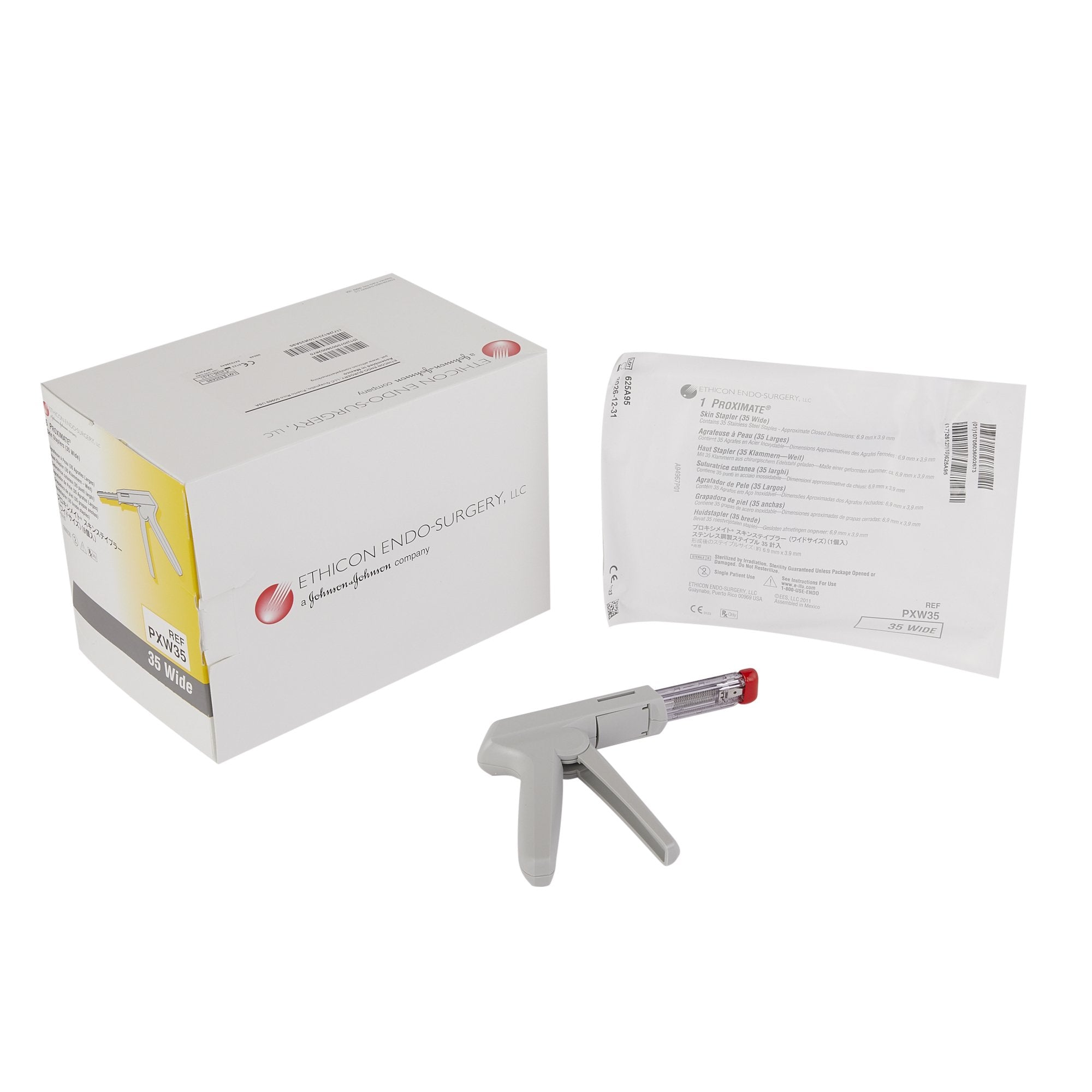 Skin Stapler Proximate Pistol Grip Handle Stainless Steel Staples Wide Staple 35 Staples 